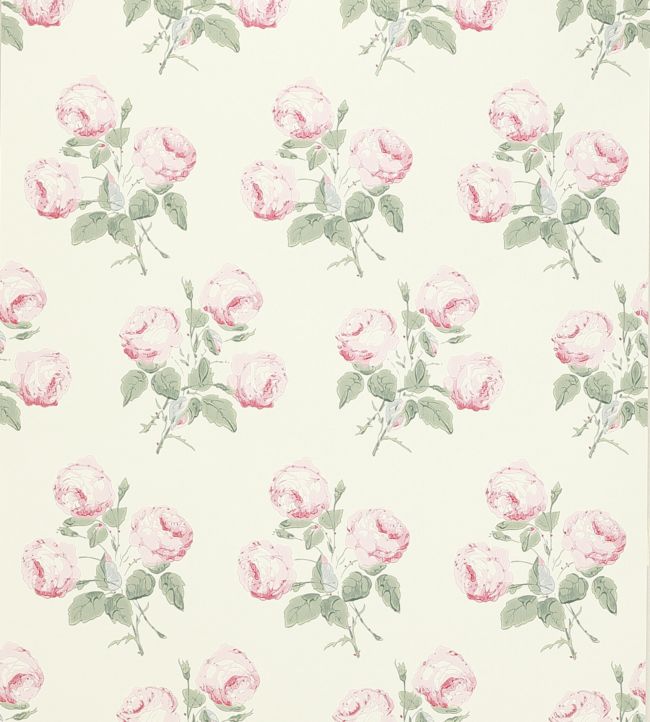 Bowood Wallpaper - Pink/Leaf - Colefax & Fowler - 07401/07 - Premier Wallcovering