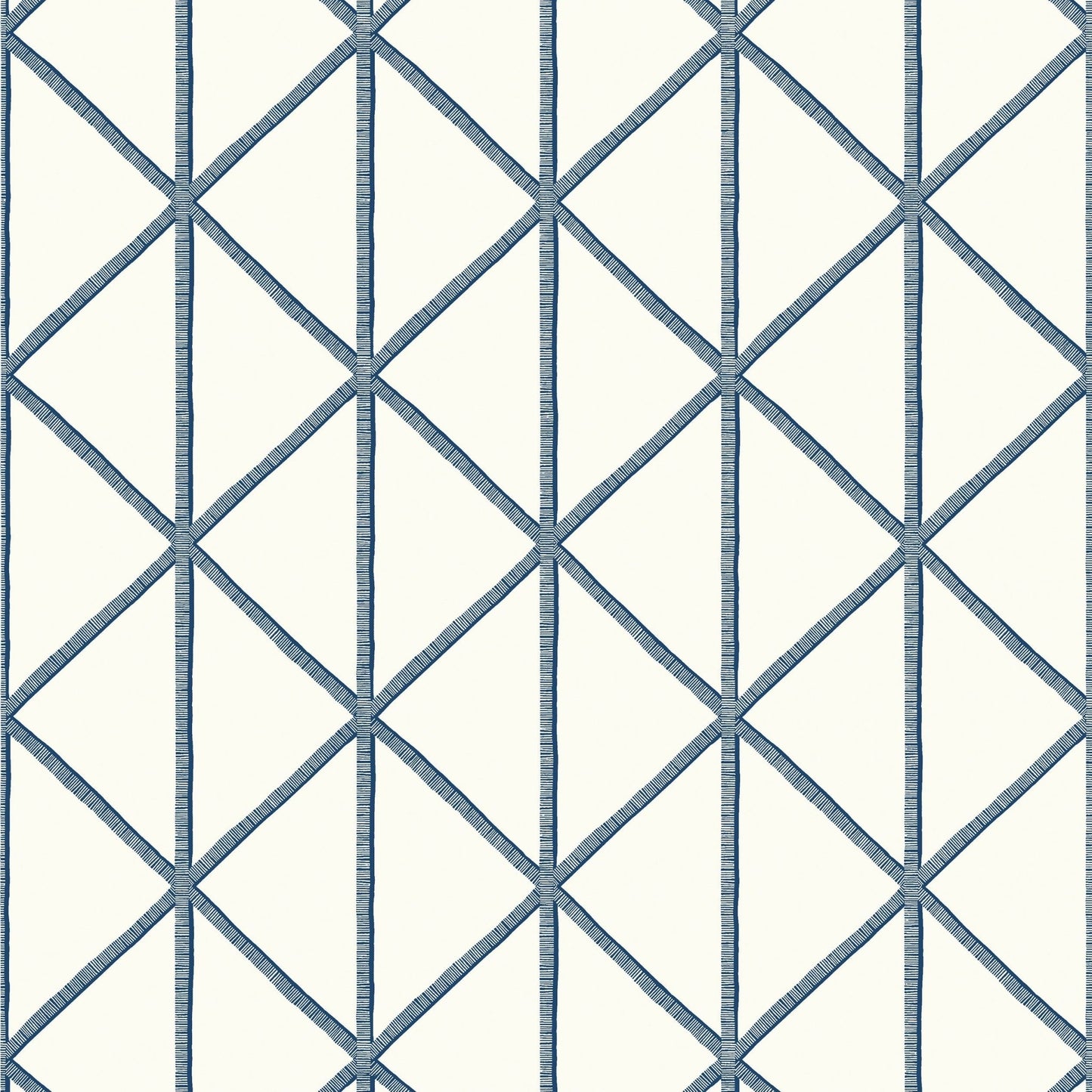 Box Kite Wallpaper - Navy - Thibaut - T10139 - Premier Wallcovering