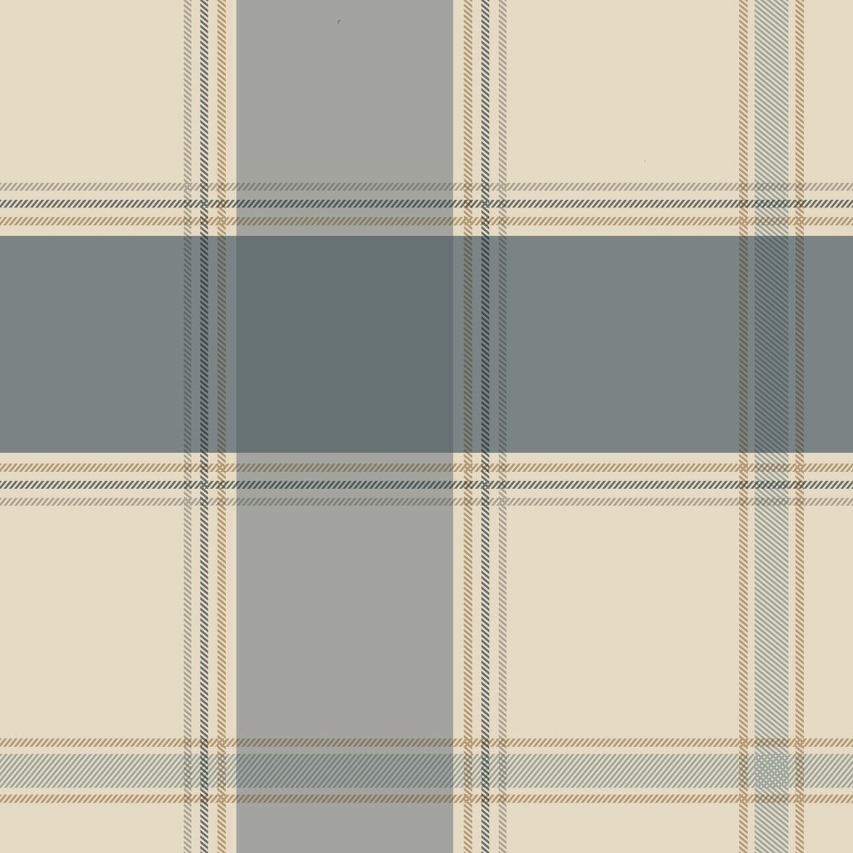 Bramble Check Wallpaper - Blue - Belgravia - 2306 - Premier Wallcovering