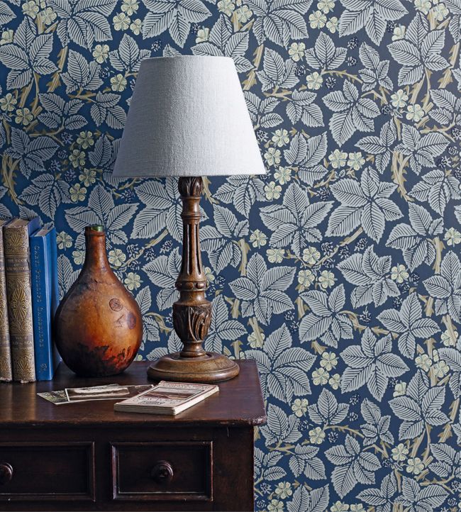 Bramble Wallpaper - Indigo - 214695 - Morris & Co - Premier Wallcovering