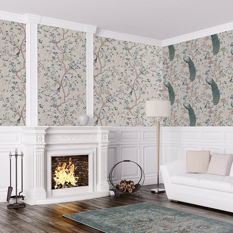 Branches and Birdsong Wallpaper - Vintage Cream - LAN100403 - Lucie Annabel - Premier Wallcovering