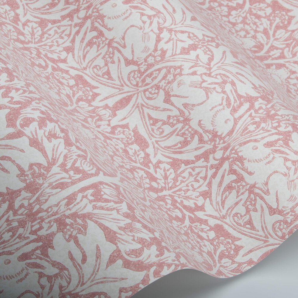 Brer Rabbit Wallpaper - Blush - 217388 - Morris Wallpaper WD - Premier Wallcovering