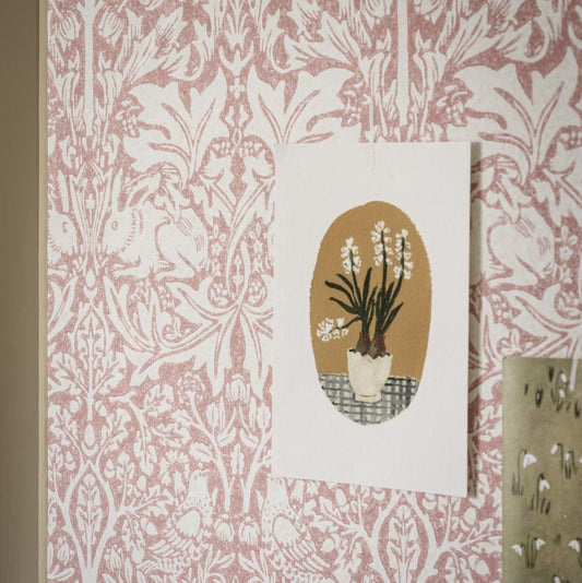 Brer Rabbit Wallpaper - Blush - 217388 - Morris Wallpaper WD - Premier Wallcovering