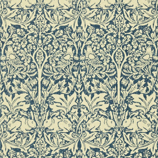 Brer Rabbit Wallpaper - Slate/Vellum - Morris & Co - 210413 - Premier Wallcovering