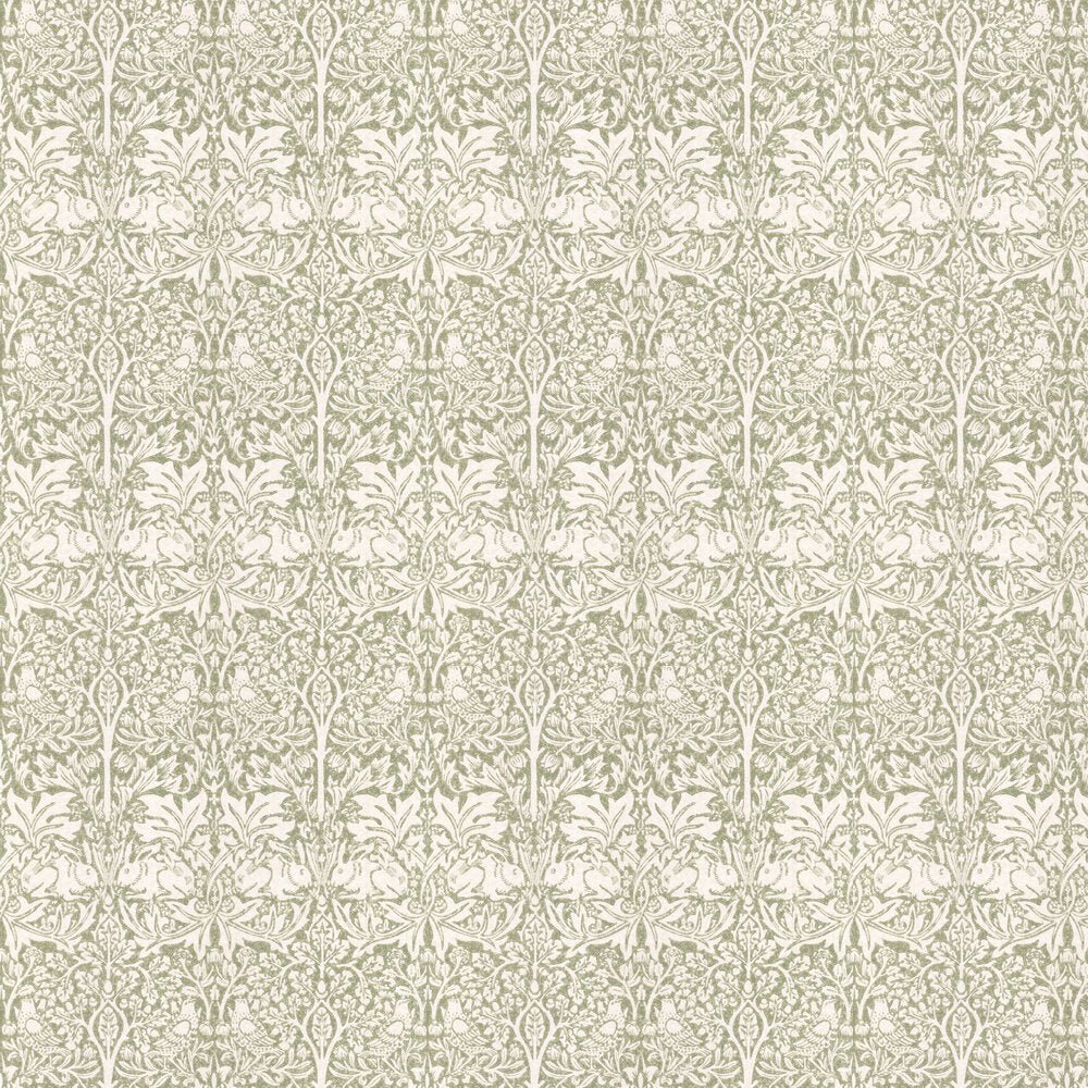 Brer Rabbit Wallpaper - Leaf Green - 217389 - Morris Wallpaper WD - Premier Wallcovering
