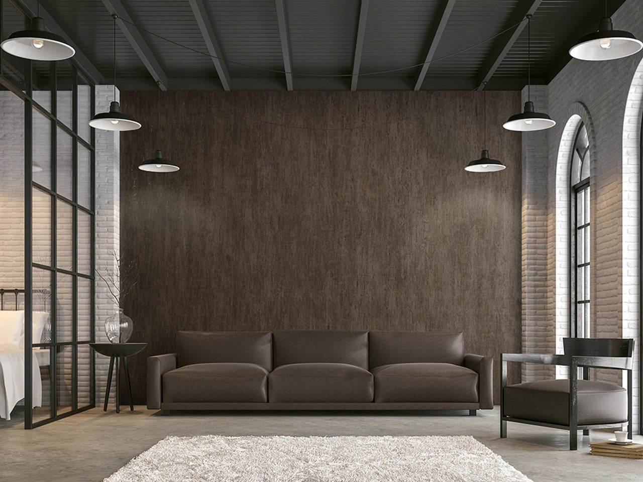 Brera Urban Classics Wallpaper - Dark Brown - Hohenberger - 64856 - Premier Wallcovering
