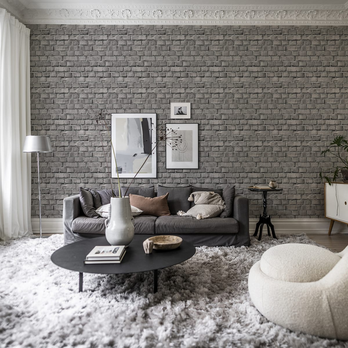 Bricks Wallpaper - Stone - Rebel Walls - R18513 - Premier Wallcovering