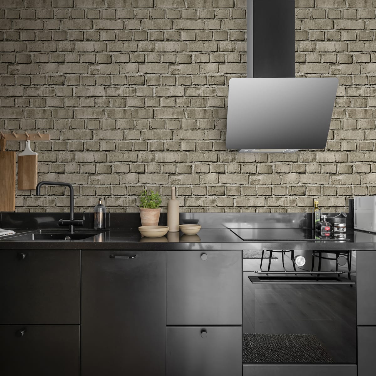 Bricks Wallpaper - Sand - Rebel Walls - R18512 - Premier Wallcovering