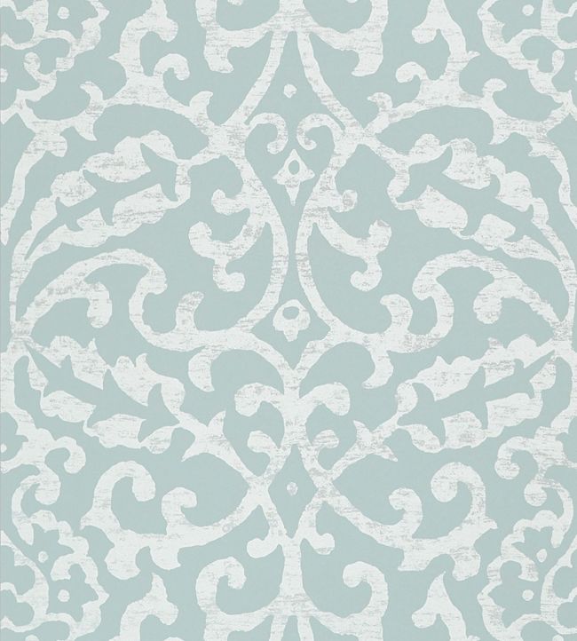 Brideshead Wallpaper - Aqua - Nina Campbell - NCW4396 - 03 - Premier Wallcovering