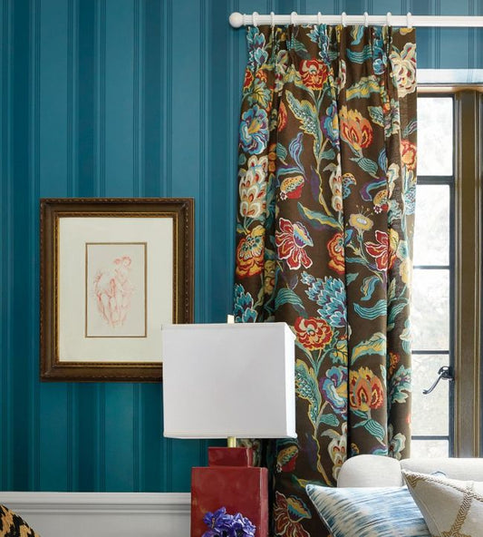 Brittany Stripe Wallpaper - Red - Thibaut - T85048 - Premier Wallcovering