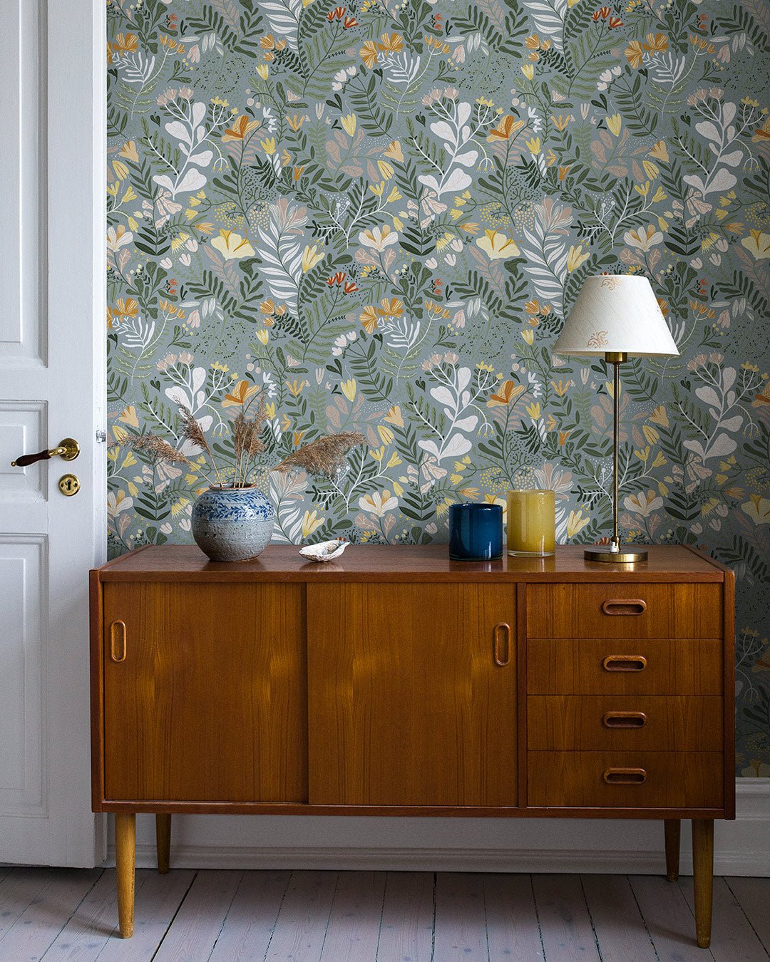 Brittsommar Wallpaper - Light Gray - Midbec - 22008 - Premier Wallcovering