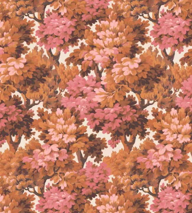 Broadhead Forest Fabric - Russett - Woodchip & Magnolia - WMF - 314 - 04VD - Premier Wallcovering