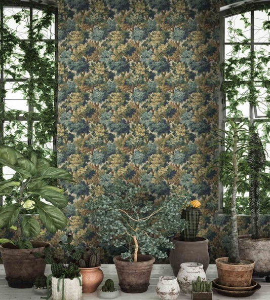 Broadhead Forest Wallpaper - Lichen Green - Woodchip & Magnolia - WM - 314 - 01R - Premier Wallcovering