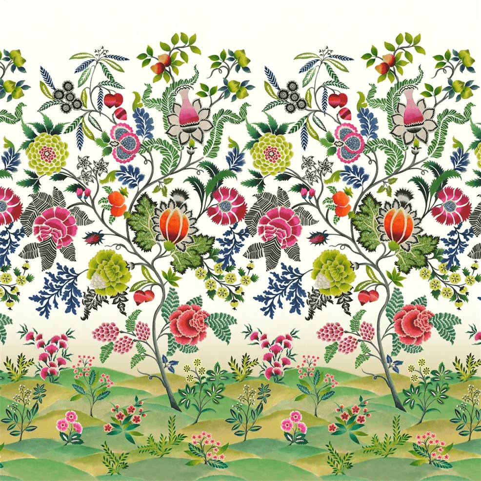Brocart Decoratif Wallpaper - Fuchsia - PDG1169/01 - Designers Guild - Premier Wallcovering