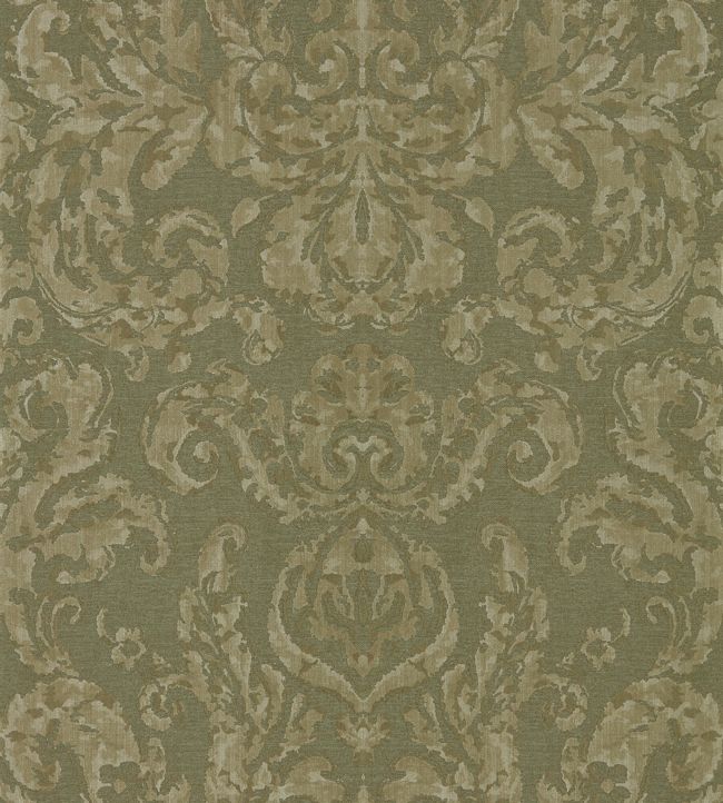 Brocatello Wallpaper - Olivine - ZPAL312680 - Zoffany - Premier Wallcovering