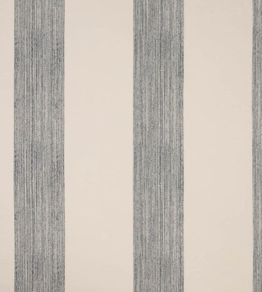 Brome Stripe Fabric - Navy - Christopher Farr Cloth - CF632 - 02 - Premier Wallcovering