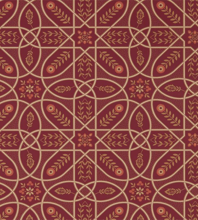 Brophy Trellis Wallpaper - Russet Gold - 216701 - Morris & Co - Premier Wallcovering