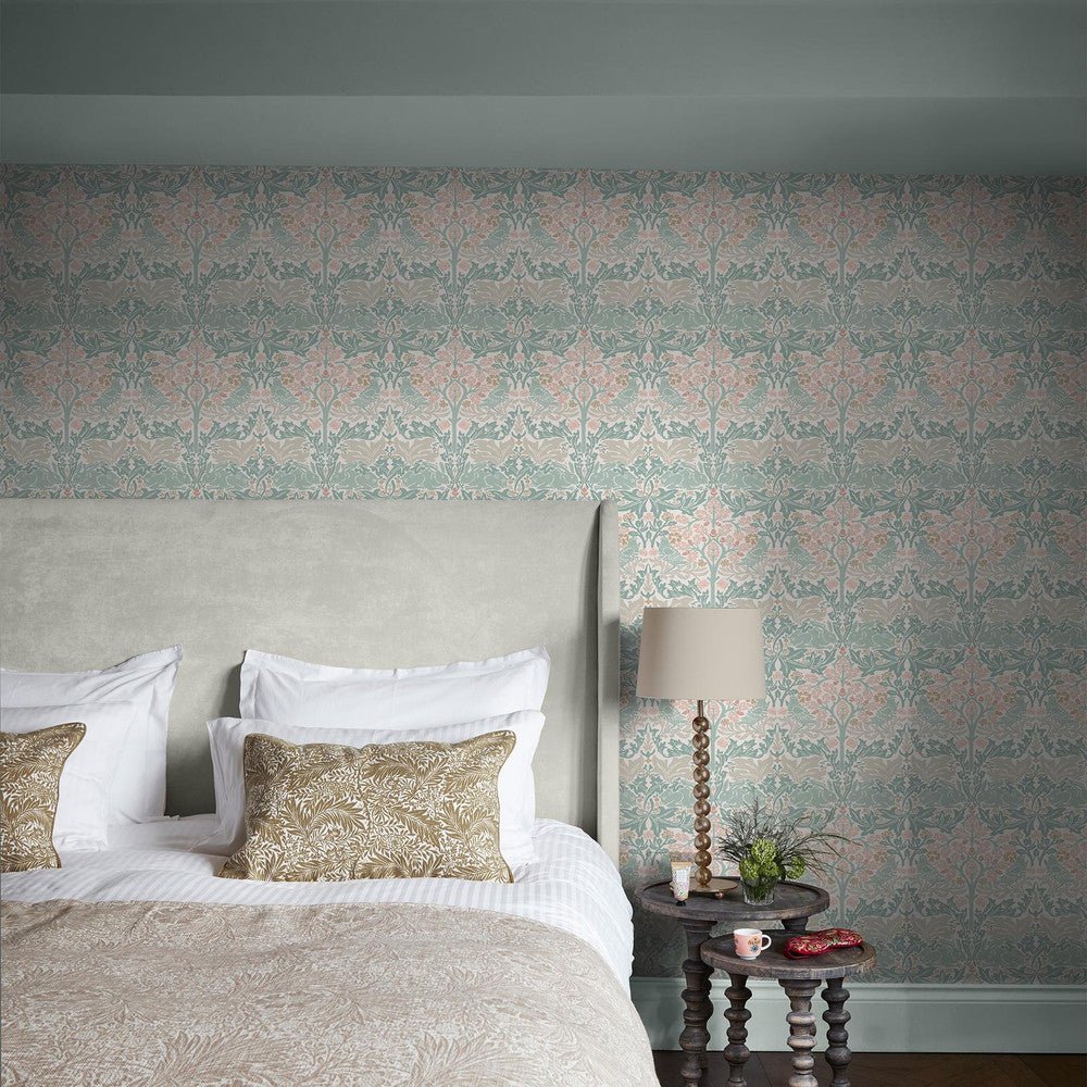 Brother Rabbit Wallpaper - Lullaby Blues - 140499 - William Morris - Premier Wallcovering