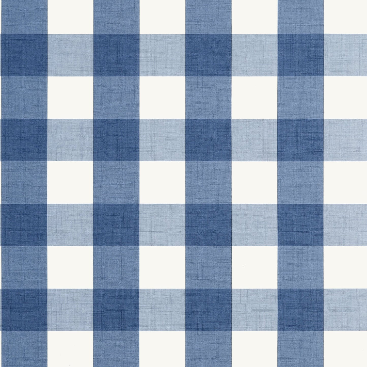 Buffalo Check Wallpaper - Navy - Thibaut - T44077 - Premier Wallcovering