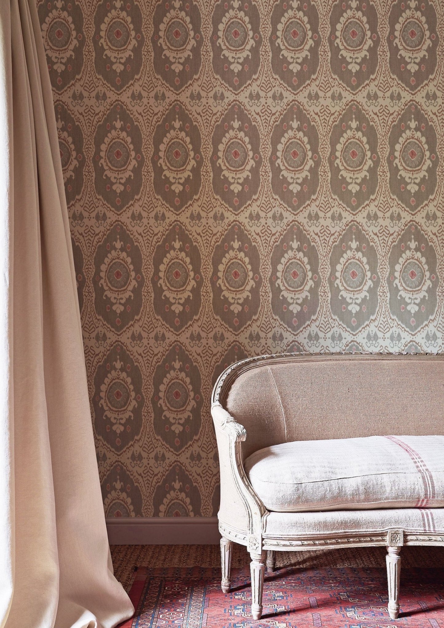 Bukhara Wallpaper - Tea Rose - Lewis & Wood - Premier Wallcovering