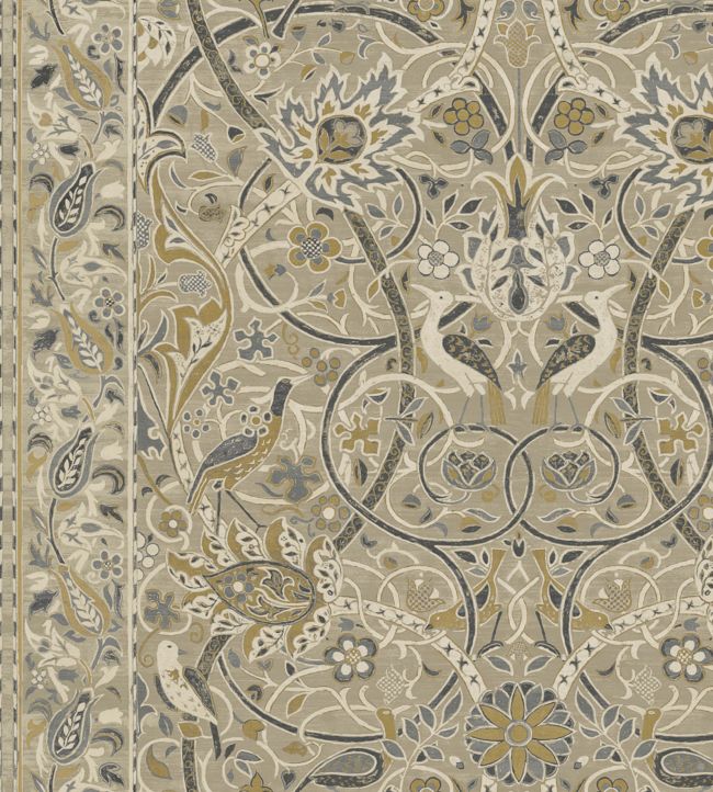 Bullerswood Wallpaper - Stone/Mustard - 216447 - Morris & Co - Premier Wallcovering