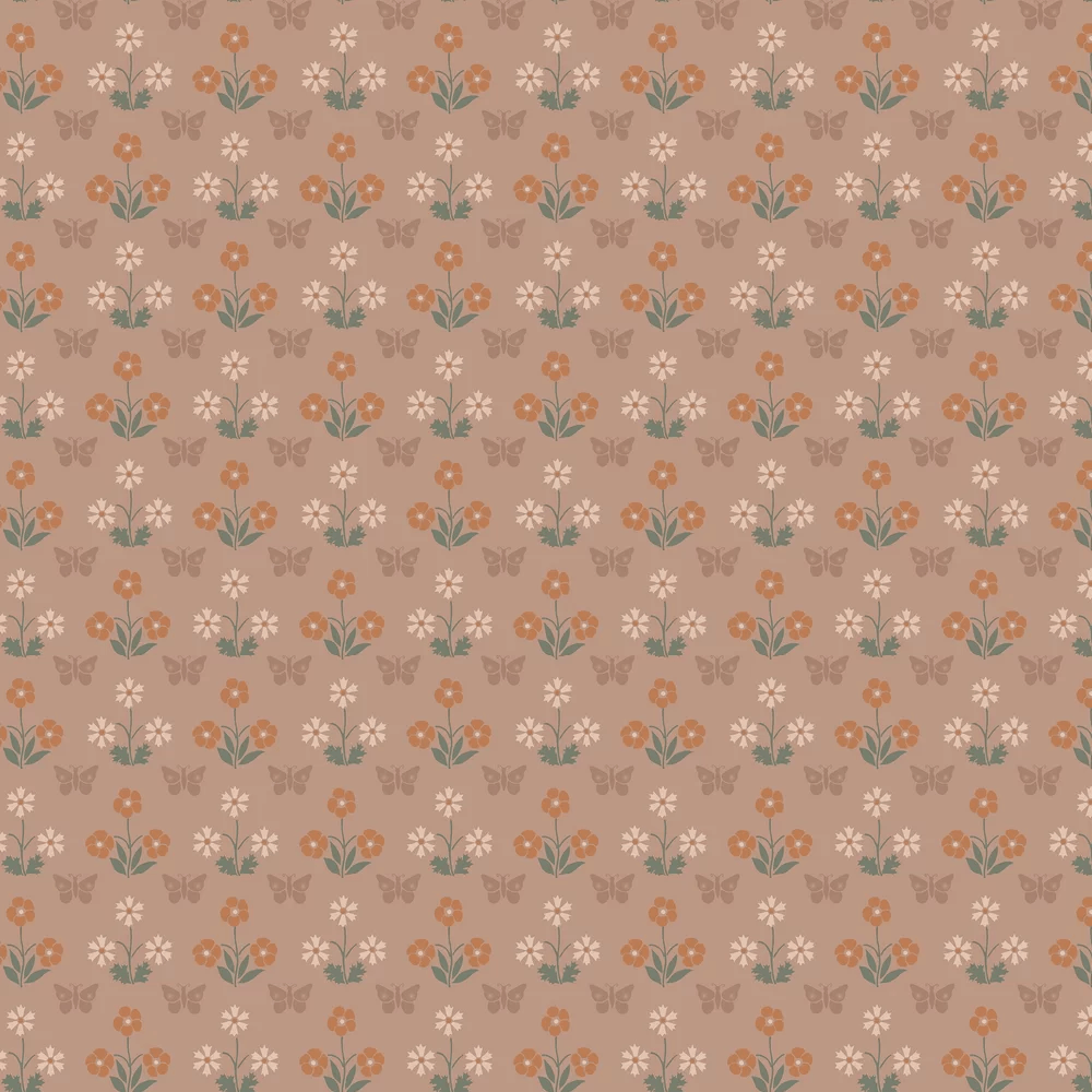 Burges Butterfly Wallpaper - Masquerade - Little Greene - 0267BUMASQU - Premier Wallcovering