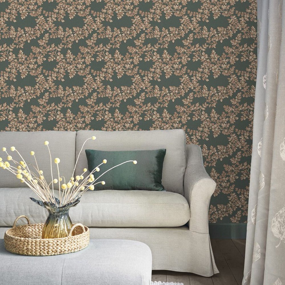 Burnham Wallpaper - Fern - Laura Ashley - 114902 - Premier Wallcovering