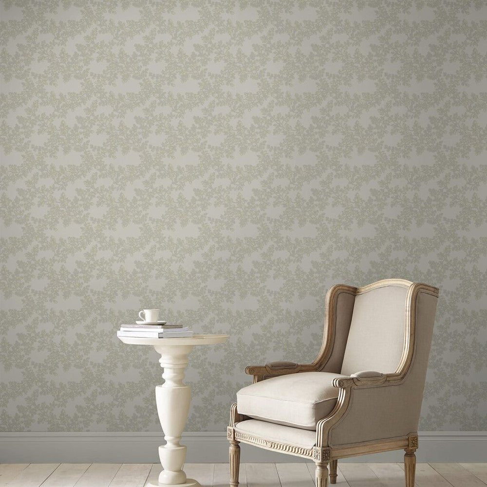 Burnham Wallpaper - Dove Grey - Laura Ashley - 114903 - Premier Wallcovering