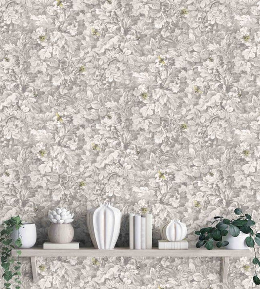 Busy Bee Wallpaper - Grey - Woodchip & Magnolia - WM - 318 - 01R - Premier Wallcovering