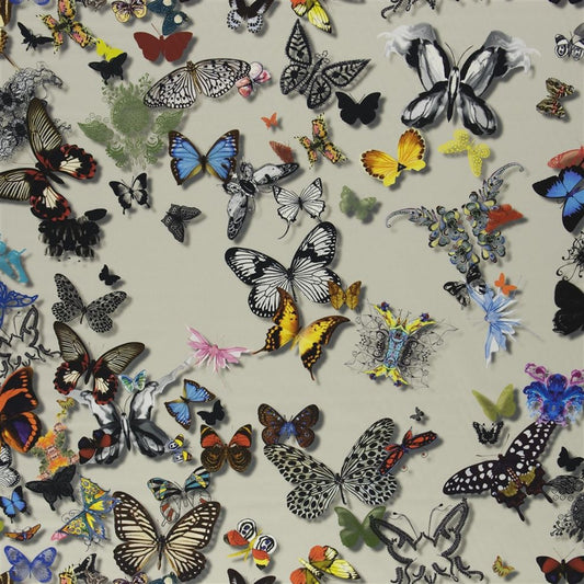 Butterfly Parade Fabric - Daim - Christian Lacroix - FCL025/02 - Premier Wallcovering