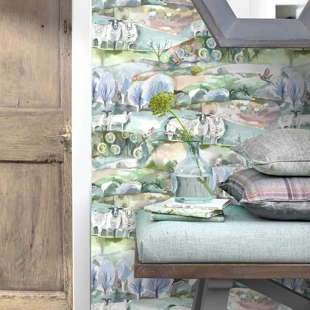 Buttermere Wallpaper - Sage - Voyage Maison - BUTTERM/WPO/SAG - Premier Wallcovering