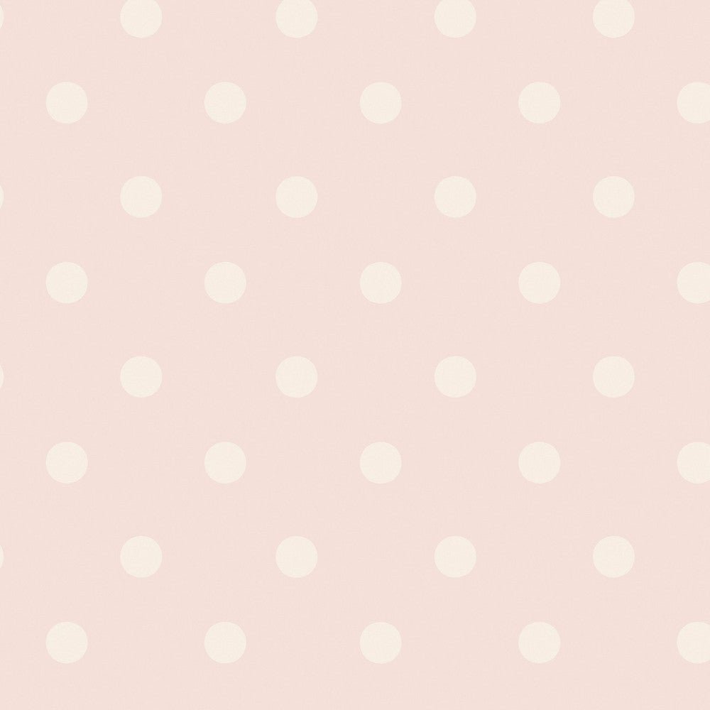 Button Spot Wallpaper - Pink - 125520 - Cath Kidston - Premier Wallcovering
