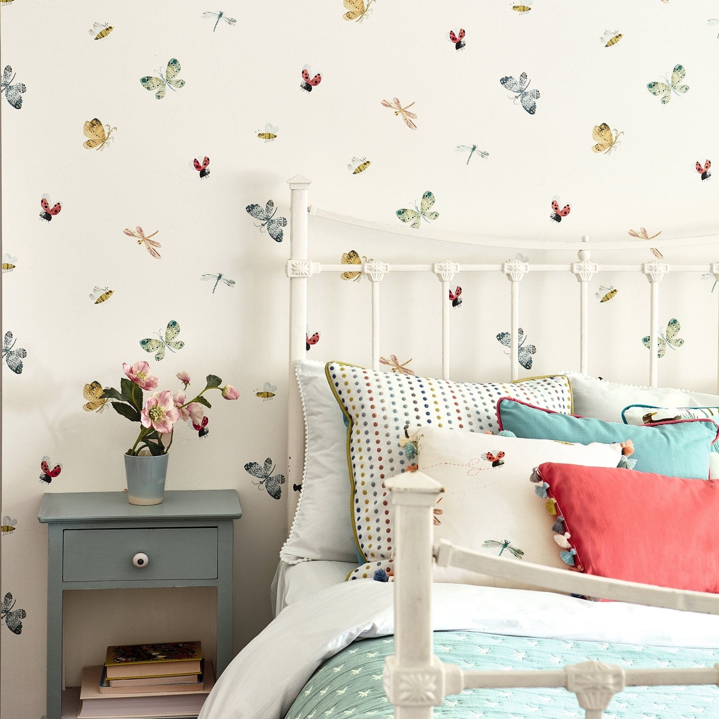 Buzzing Around Wallpaper - Multi - Villa Nova - W561/01 - Premier Wallcovering