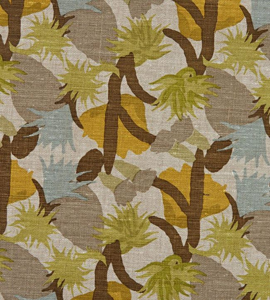 Cactus Flower Fabric - Pistachio - Christopher Farr Cloth - CF611 - 02 - Premier Wallcovering