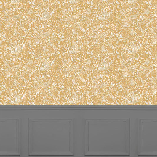 Cademuir Wallpaper - Mustard - Voyage Maison - CADEMUI/WPO/MUS - Premier Wallcovering
