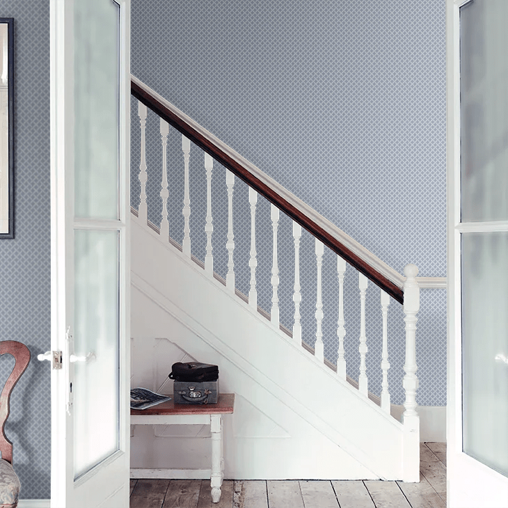 Caledon Wallpaper - Soft Denim - Timothy Wilman - TW2514 - Premier Wallcovering