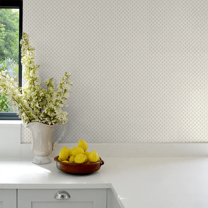 Caledon Wallpaper - Almond White - Timothy Wilman - TW2510 - Premier Wallcovering