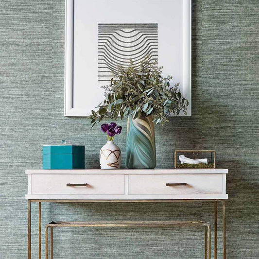 Calistoga Wallpaper - Slate Blue - Thibaut - T24112 - Premier Wallcovering