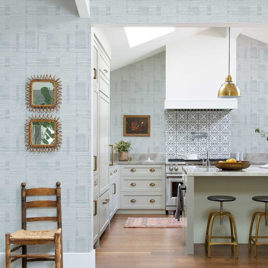 Callaway Wallpaper - Blue - A Street Prints - FD26616 - Premier Wallcovering