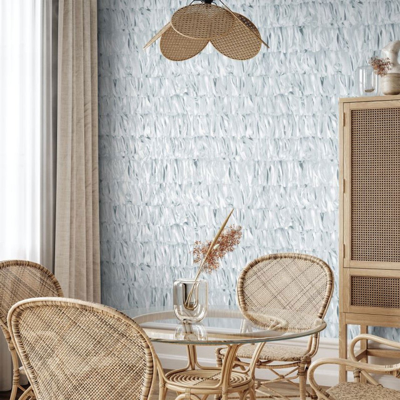 Calma Salt Wallpaper - Poppy Seed - Hohenberger - 65314 - Premier Wallcovering