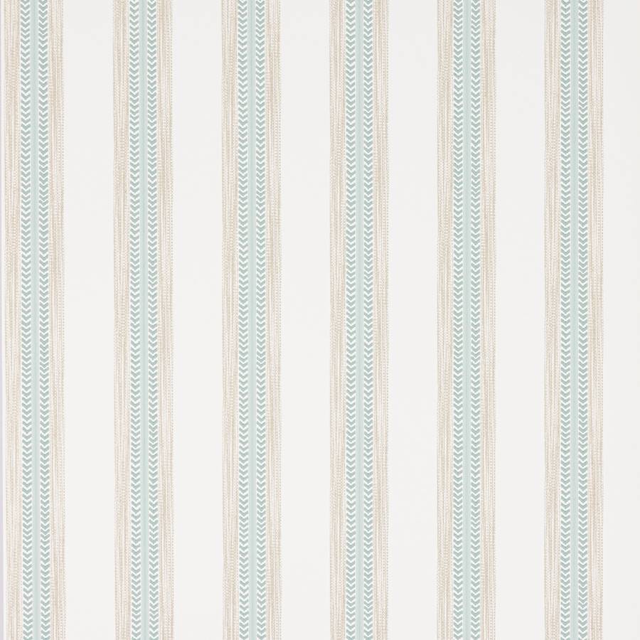 Camber Stripe Wallpaper - Aqua/Beige - J199W - 03 - Jane Churchill - Premier Wallcovering