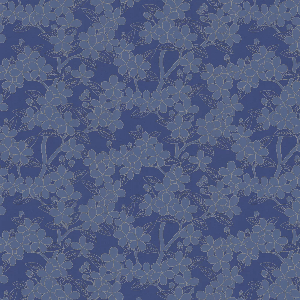 Camellia Wallpaper - Smalt - Little Greene - 0288CASMALT - Premier Wallcovering