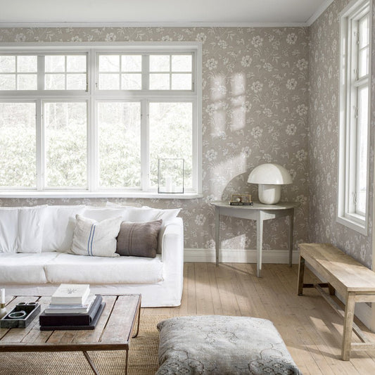Camille Wallpaper - Grey - Boråstapeter - 7206 - Premier Wallcovering