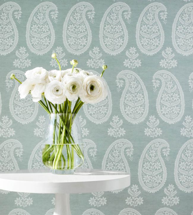 Campania Paisley Wallpaper - Blush - Anna French - AT16107 - Premier Wallcovering
