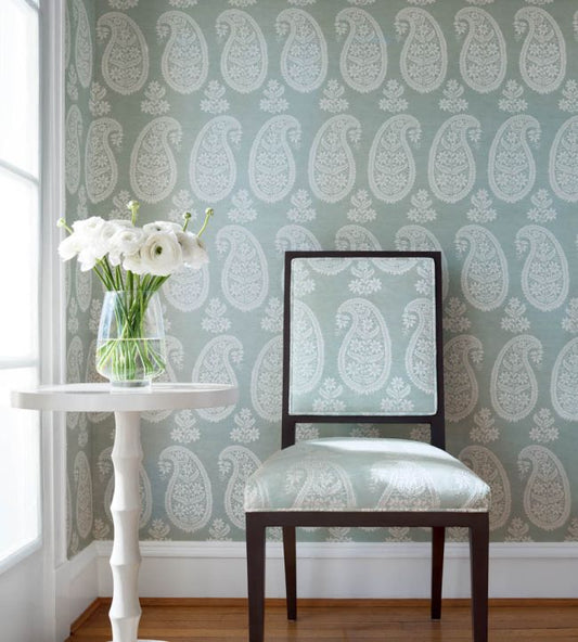 Campania Paisley Wallpaper - Blush - Anna French - AT16107 - Premier Wallcovering