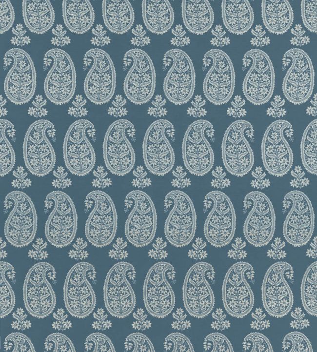 Campania Paisley Wallpaper - Blue - Anna French - AT16110 - Premier Wallcovering