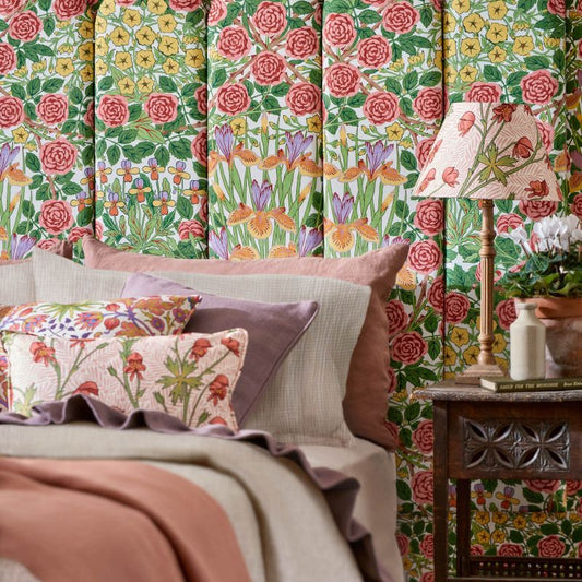 Campanula Fabric - Sunburst - Morris & Co - 227222 - Premier Wallcovering