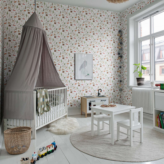 Camping Trip Mini Wallpaper - Nature - Rebel Walls - R18556 - Premier Wallcovering