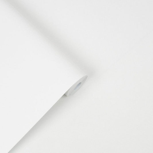 Canvas Paintable Wallpaper - White - Laura Ashley - 113420 - Premier Wallcovering