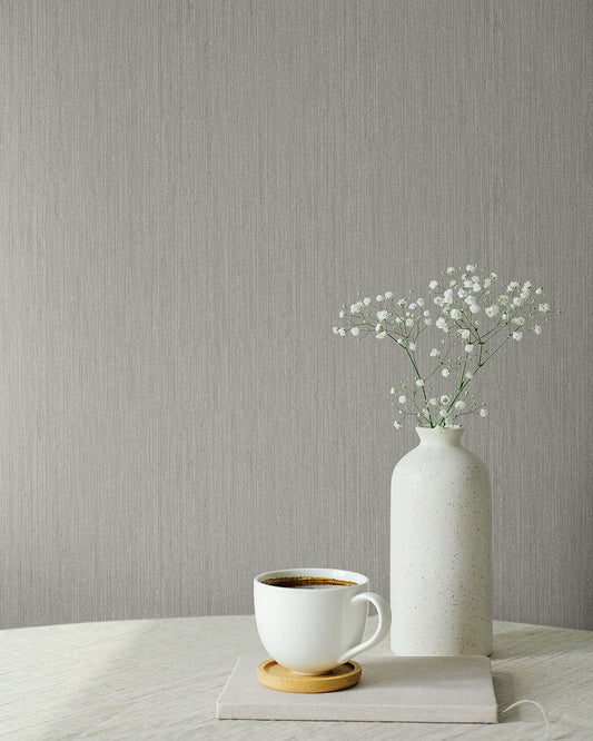 Canvas Wallpaper - Dark Beige - Midbec - 17204 - Premier Wallcovering